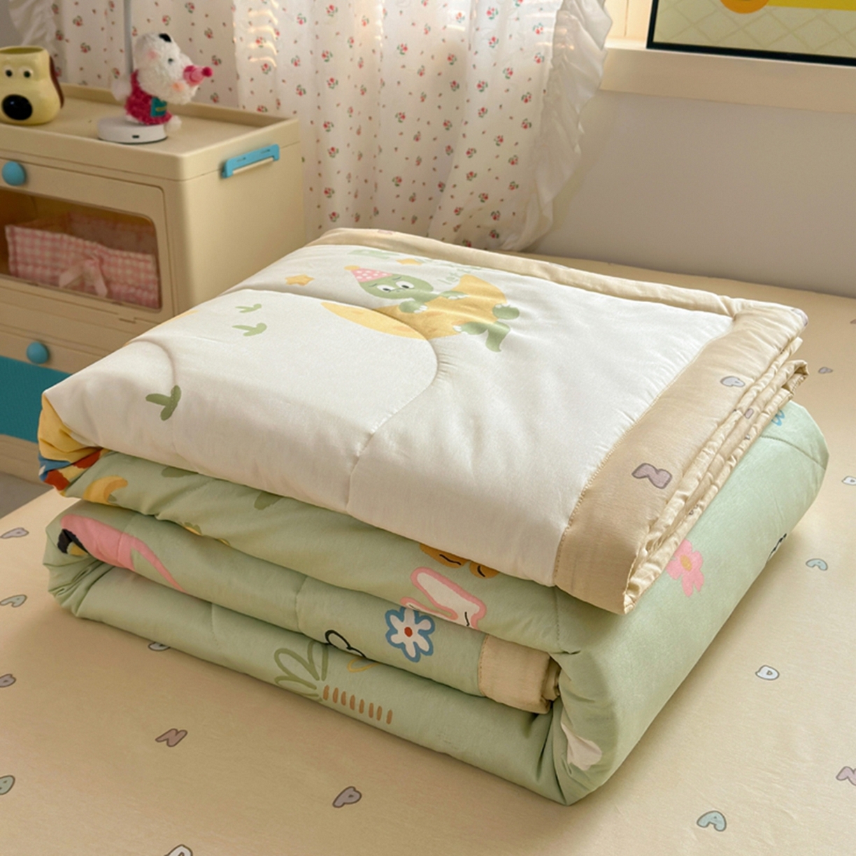 91家纺网 家纺一手货源 找家纺 （总）暖阳【同款地板价】【A类送质检】2026新款印花全棉棉花夏被纯棉空调被