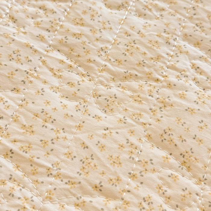 91家纺网 家纺一手货源 找家纺 漫布云家纺 2026新款春夏超柔云朵棉床盖款四件套-艾洛花园系列 艾洛花园-柠檬黄