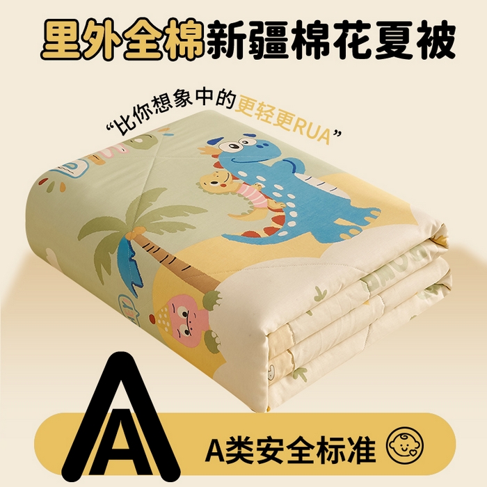 （总）暖阳【同款地板价】【A类送质检】2026新款印花全棉棉花夏被纯棉空调被