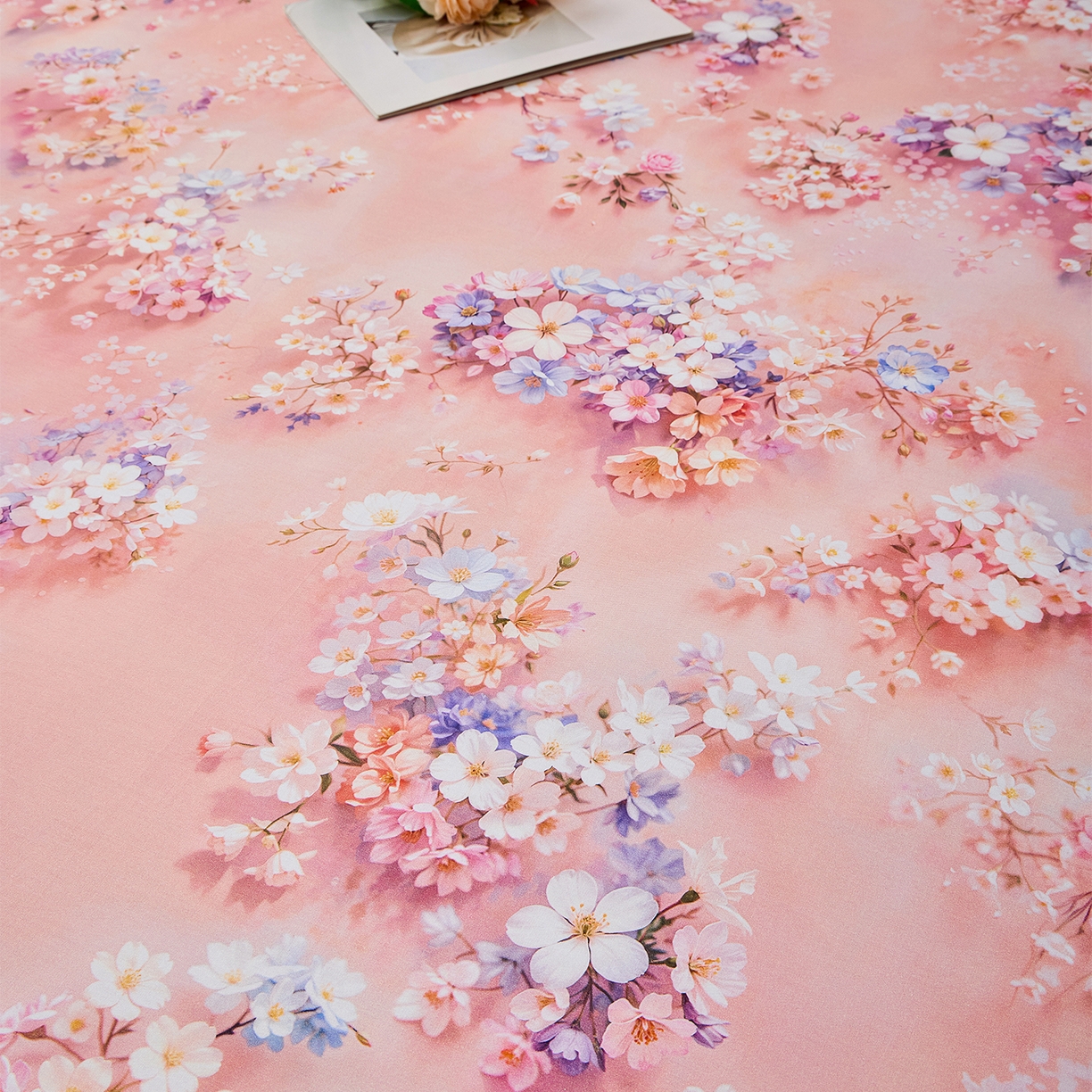 91家纺网 家纺一手货源 找家纺 元元家居（元元被业） 2026新款全棉13372套件及单品【印花款】-单床单 月棠