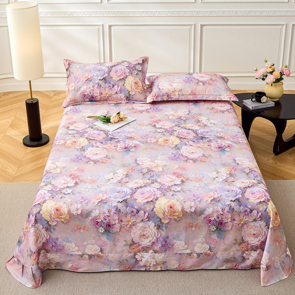 元元家居（元元被业） 2026新款全棉13372套件及单品【印花款】-单床单 云樾