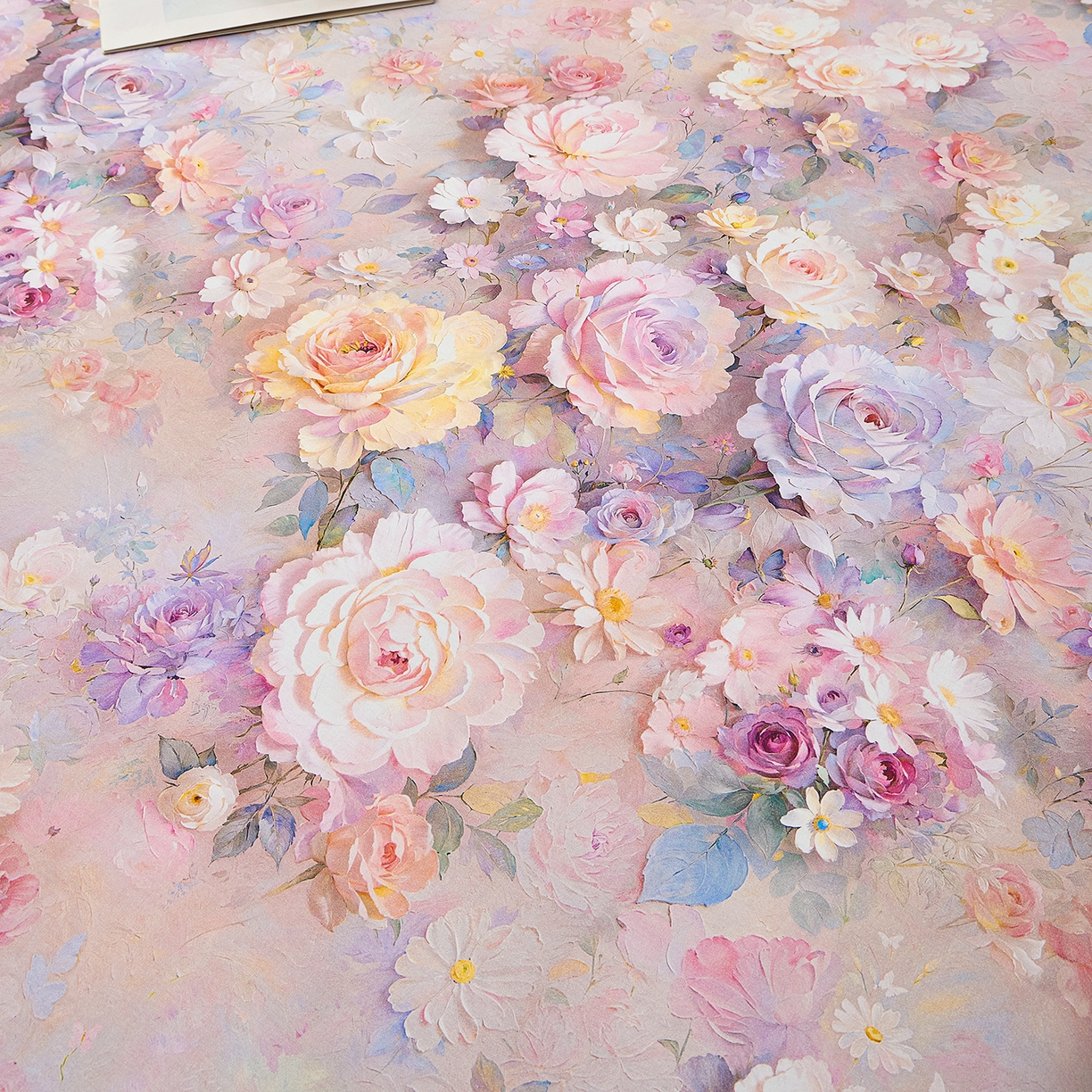 91家纺网 家纺一手货源 找家纺 元元家居（元元被业） 2026新款全棉13372套件及单品【印花款】-单床单 云樾