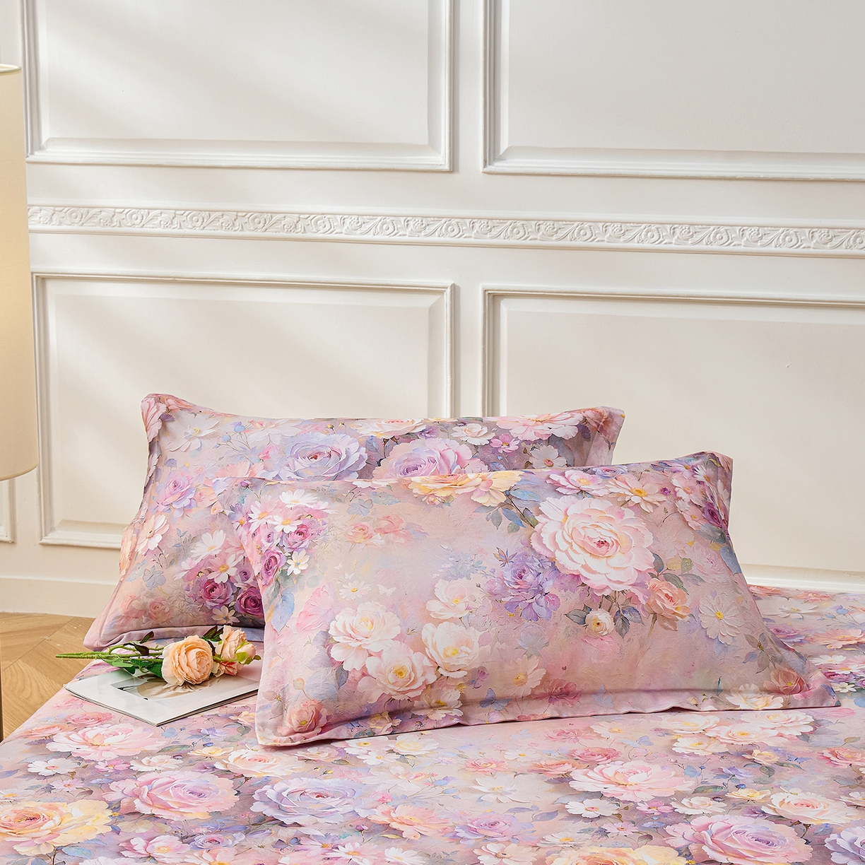 91家纺网 家纺一手货源 找家纺 元元家居（元元被业） 2026新款全棉13372套件及单品【印花款】-单床单 云樾