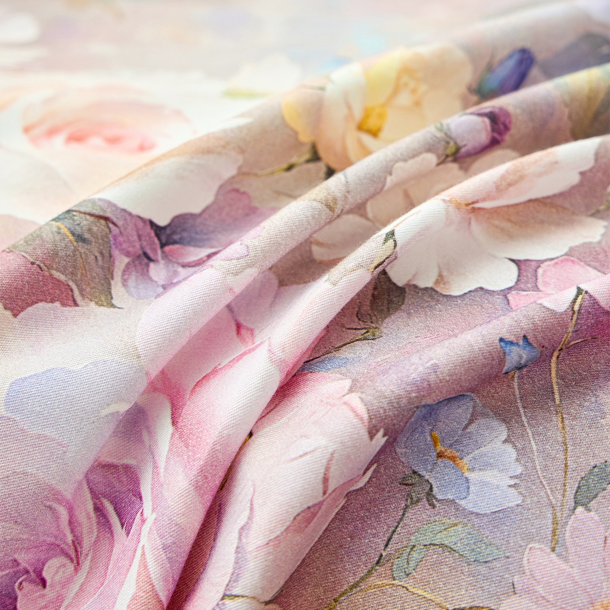 91家纺网 家纺一手货源 找家纺 元元家居（元元被业） 2026新款全棉13372套件及单品【印花款】-单床单 云樾