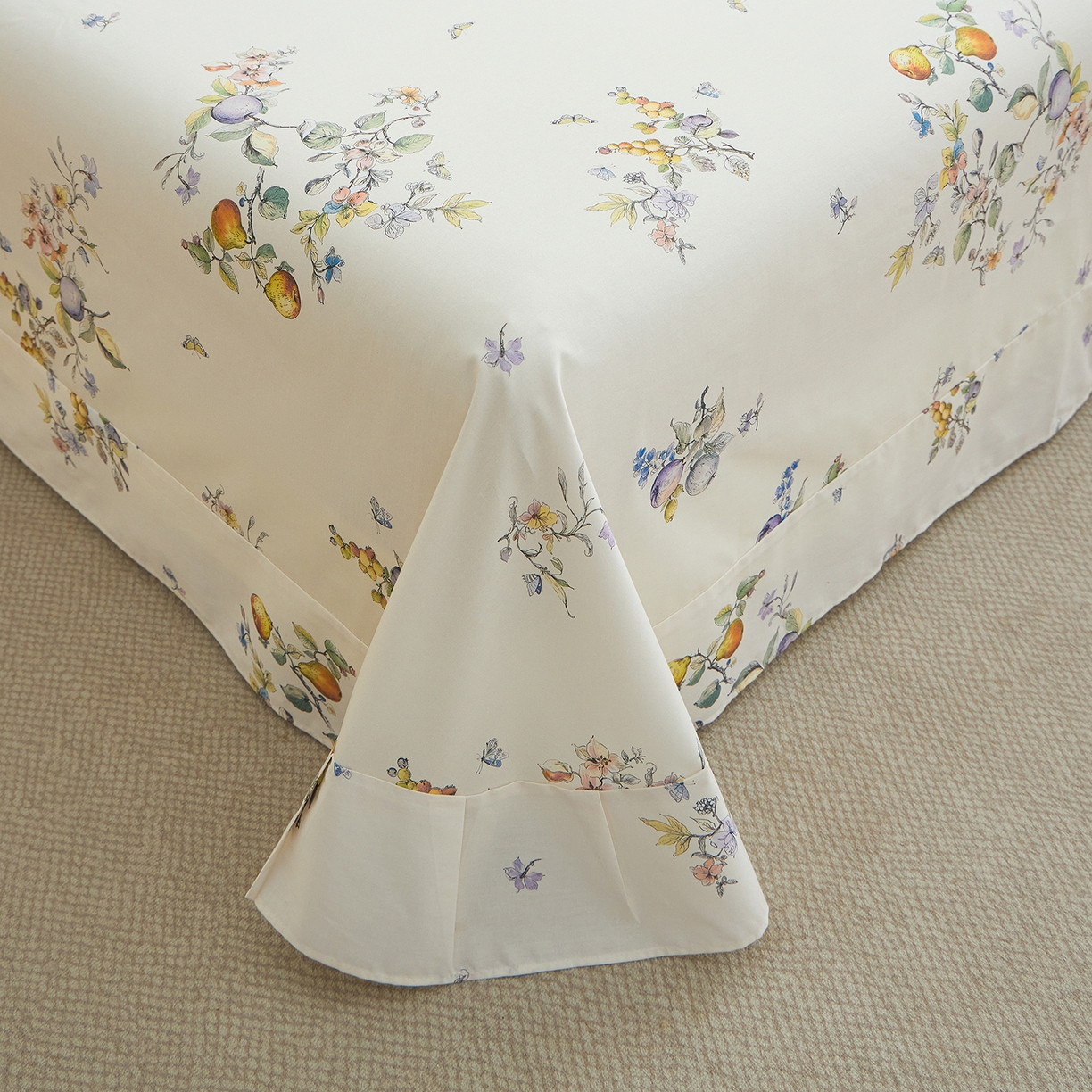 91家纺网 家纺一手货源 找家纺 元元家居（元元被业） 2026新款全棉13372套件及单品【印花款】-单床单 知夏