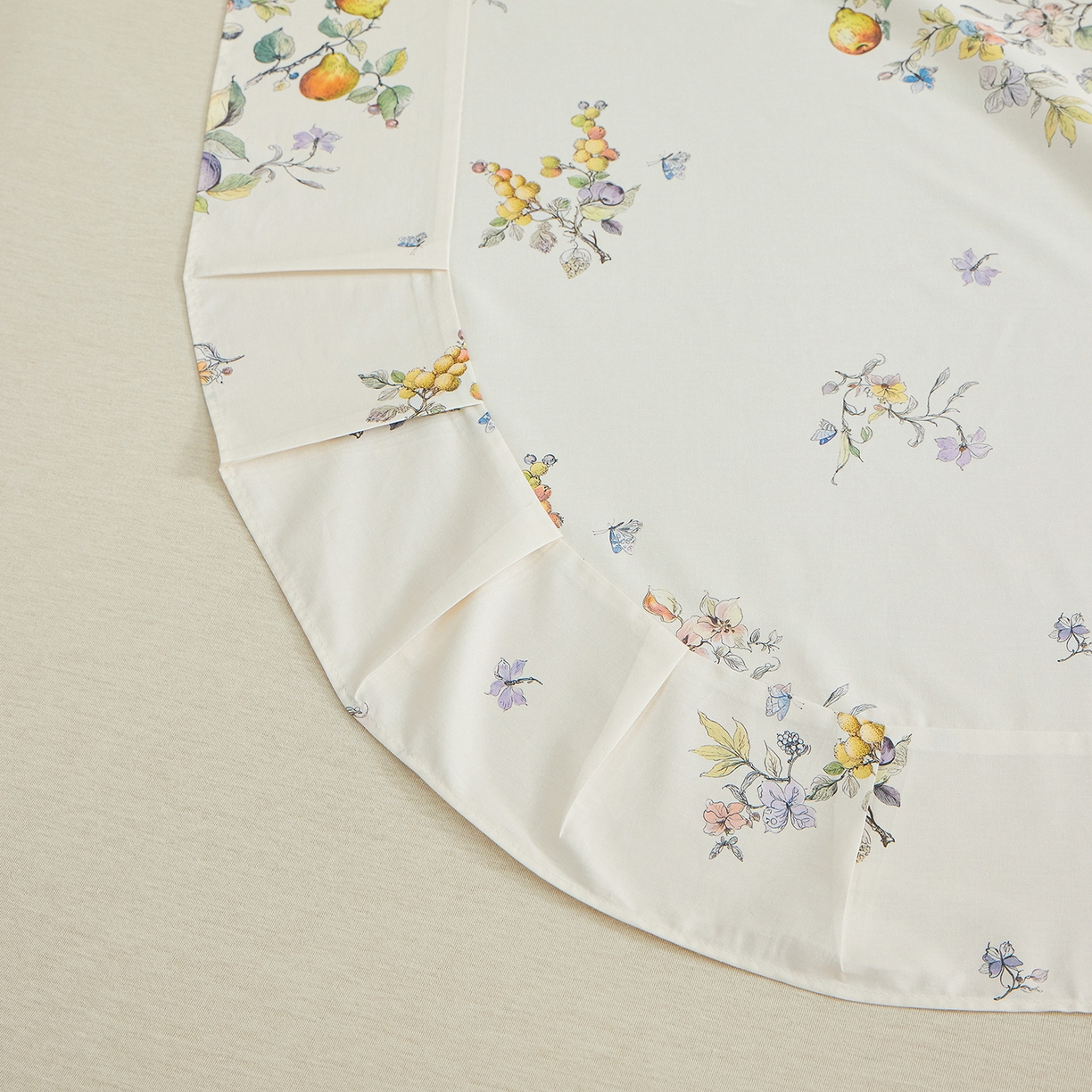 91家纺网 家纺一手货源 找家纺 元元家居（元元被业） 2026新款全棉13372套件及单品【印花款】-单床单 知夏