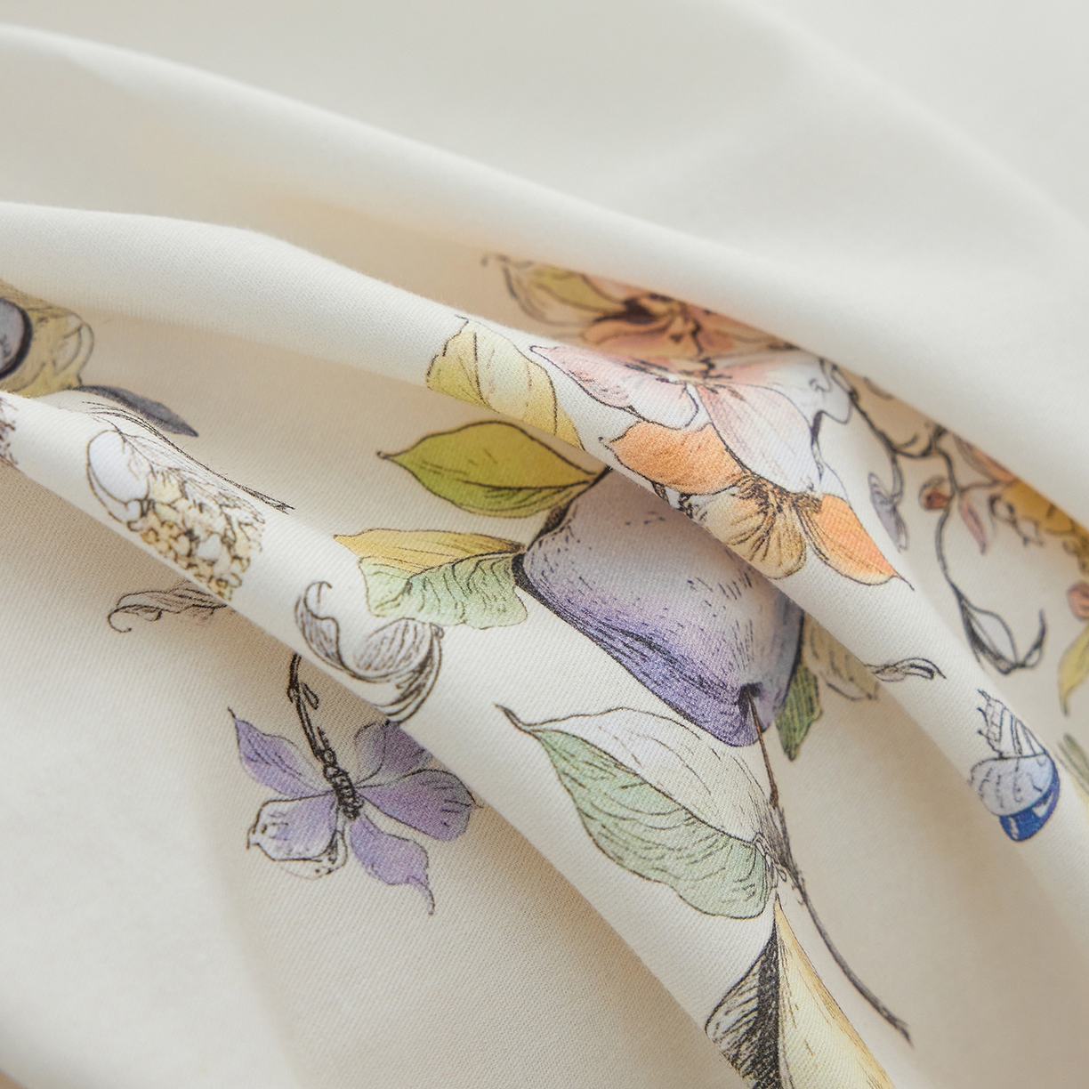 91家纺网 家纺一手货源 找家纺 元元家居（元元被业） 2026新款全棉13372套件及单品【印花款】-单床单 知夏