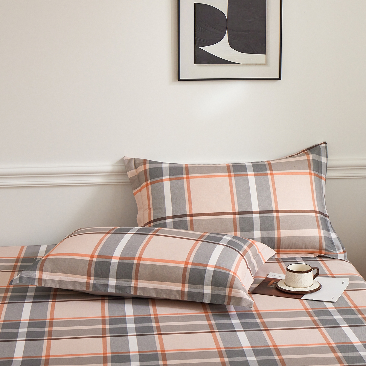 91家纺网 家纺一手货源 找家纺 元元家居（元元被业） 2026新款全棉13372套件及单品【印花款】-单床单 自在