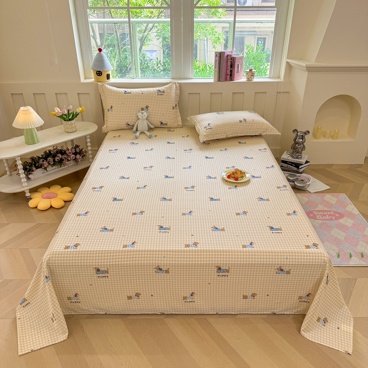 91家纺网 家纺一手货源 找家纺 （总）壹贝家纺 2026新款全棉喷气印花床单系列