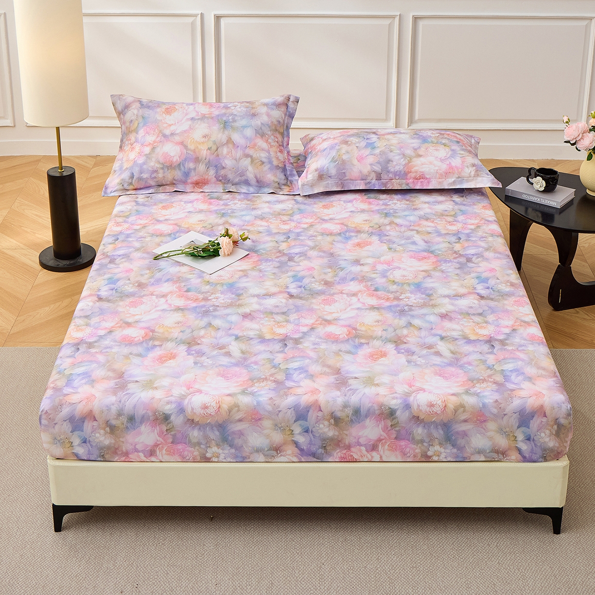 91家纺网 家纺一手货源 找家纺 （总）元元家居（元元被业） 2026新款全棉13372套件及单品【印花款】-单床笠