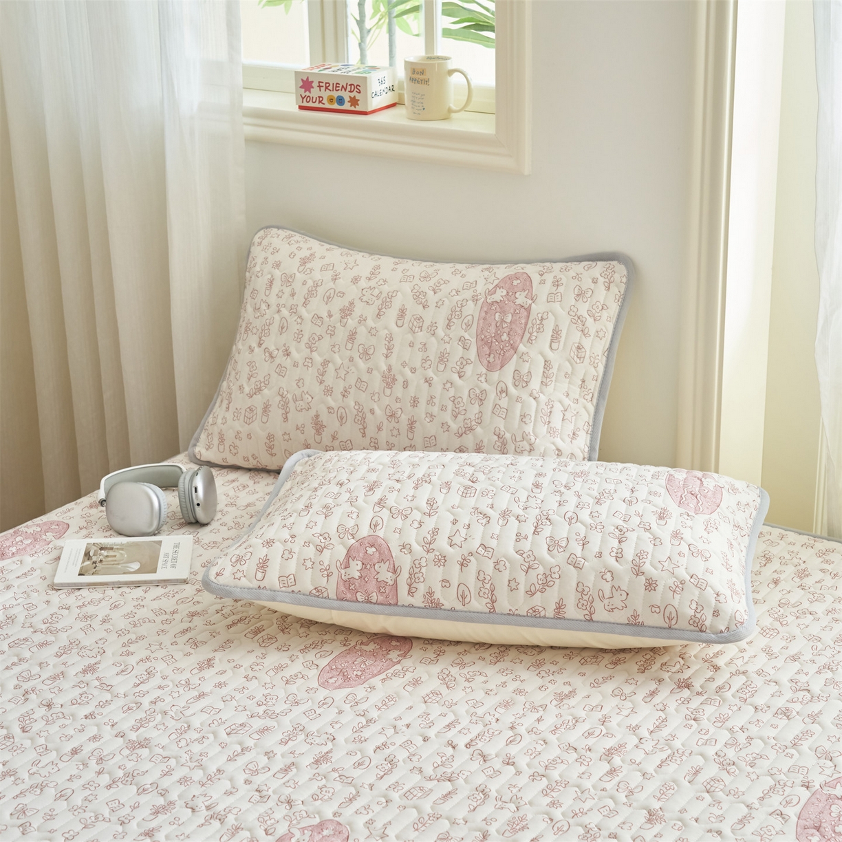 91家纺网 家纺一手货源 找家纺 （总）恒爱家纺 2026新款A类凉感丝夏被床笠系列三件套四件套