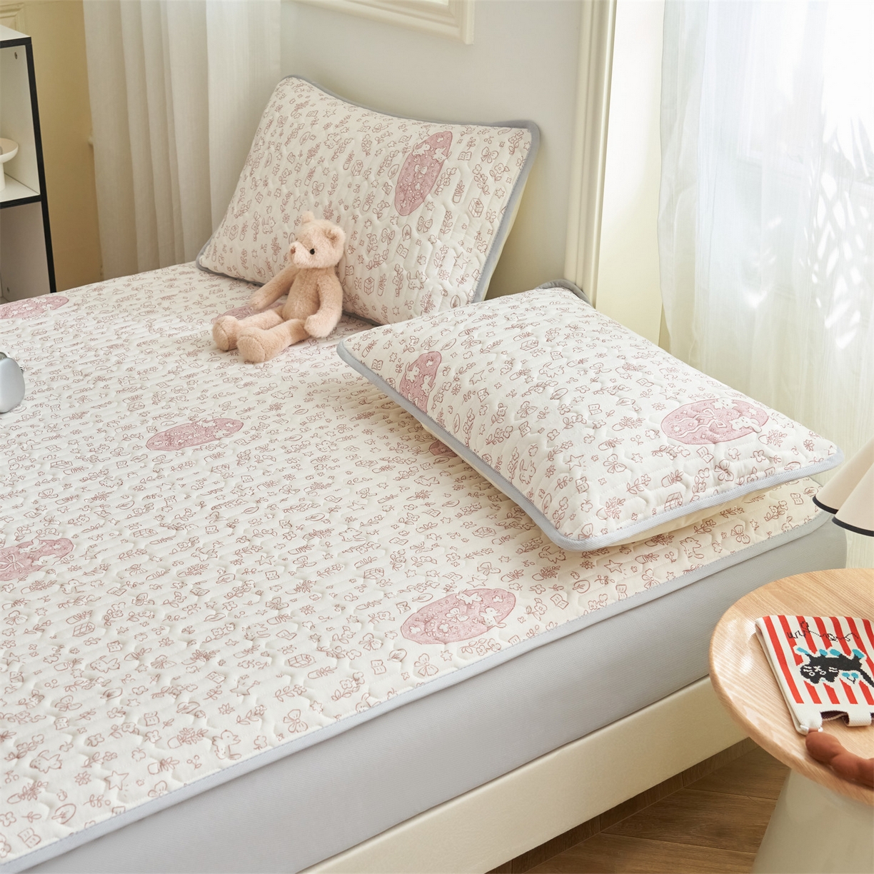 91家纺网 家纺一手货源 找家纺 （总）恒爱家纺 2026新款A类凉感丝夏被床笠系列三件套四件套