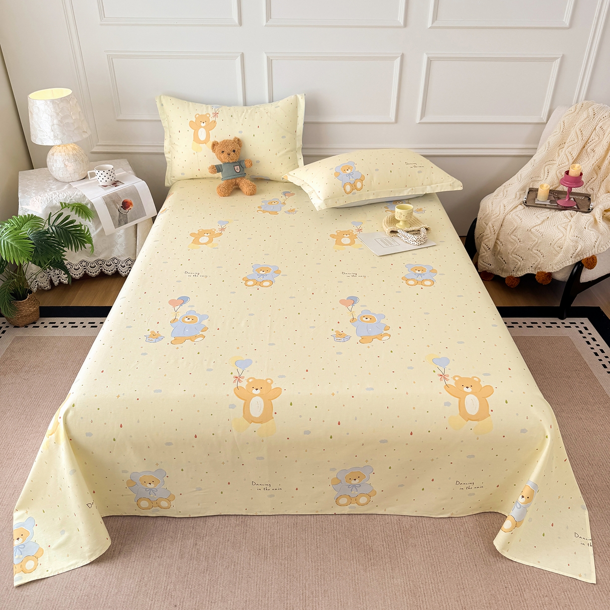 91家纺网 家纺一手货源 找家纺 （总）壹贝家纺 2026新款全棉喷气印花床单系列