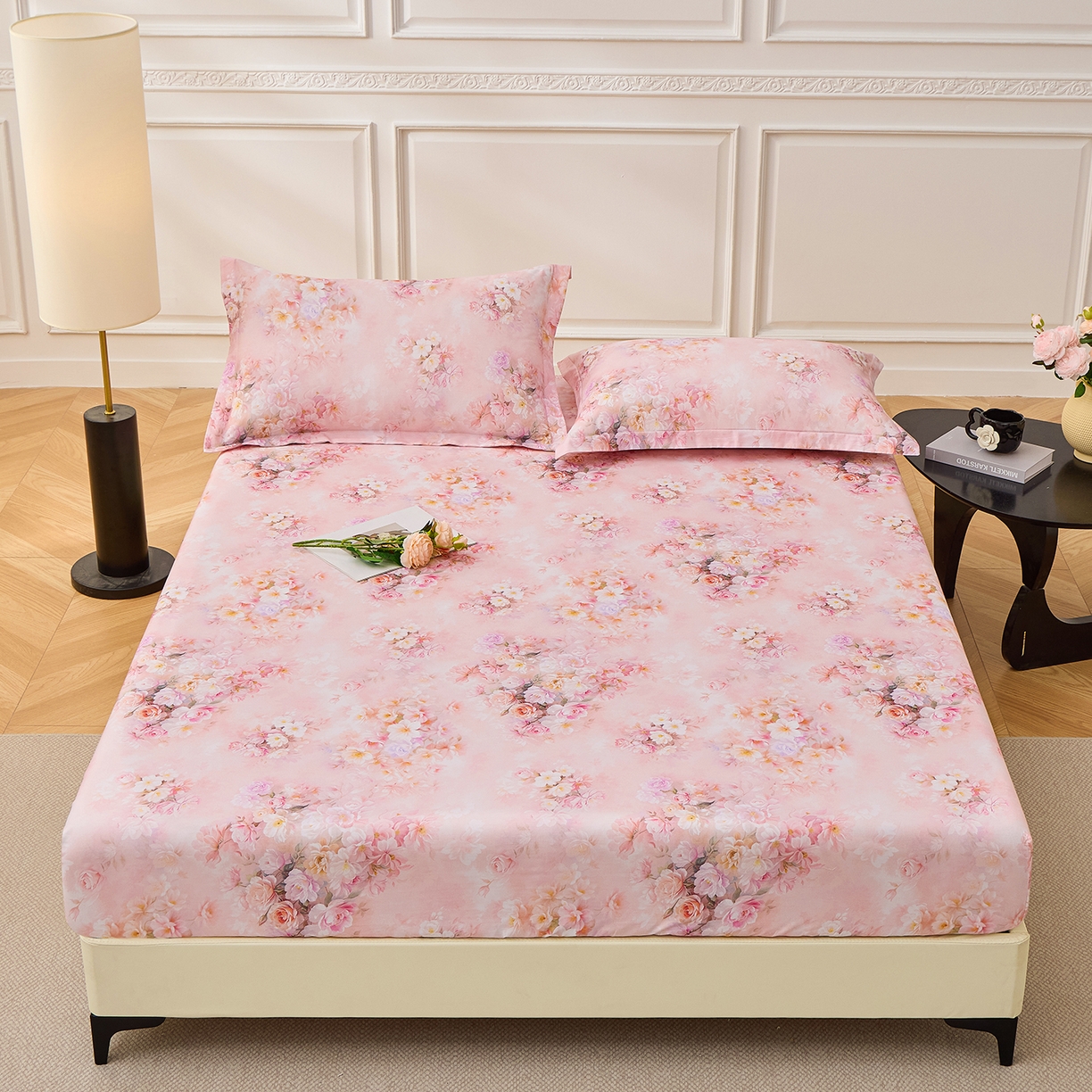 91家纺网 家纺一手货源 找家纺 （总）元元家居（元元被业） 2026新款全棉13372套件及单品【印花款】-单床笠