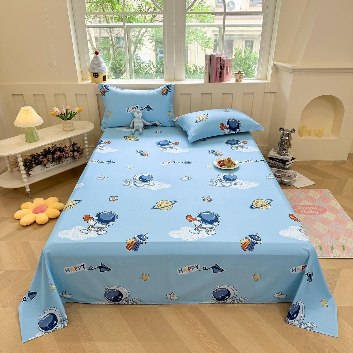 91家纺网 家纺一手货源 找家纺 （总）壹贝家纺 2026新款全棉喷气印花床单系列