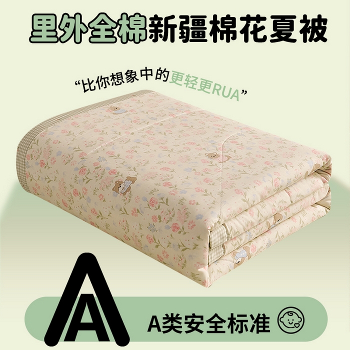 91家纺网 家纺一手货源 找家纺 （总）暖阳 【同款地板价】2026新款全棉印花棉花被纯棉夏被夏凉被空调被
