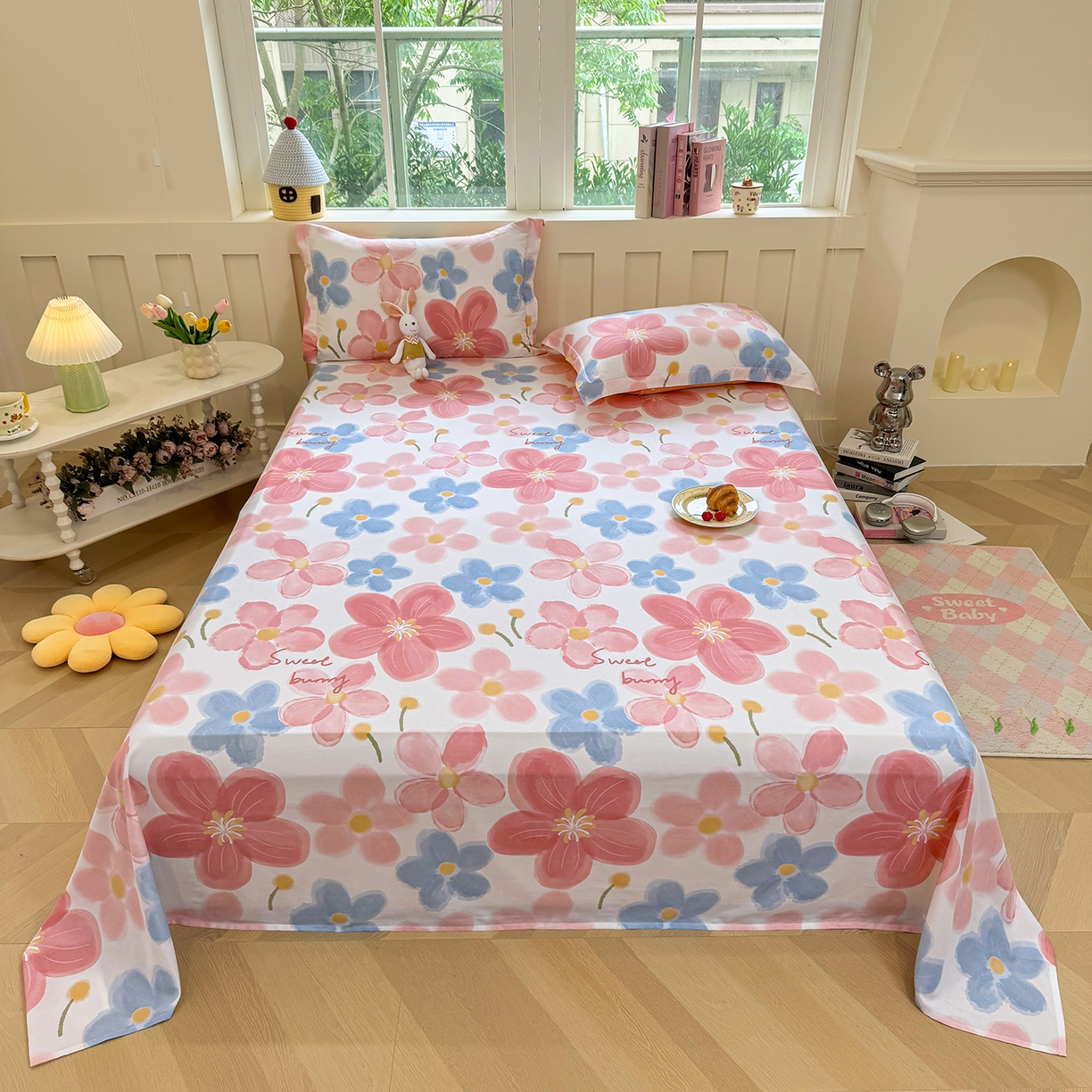 91家纺网 家纺一手货源 找家纺 （总）壹贝家纺 2026新款全棉喷气印花床单系列