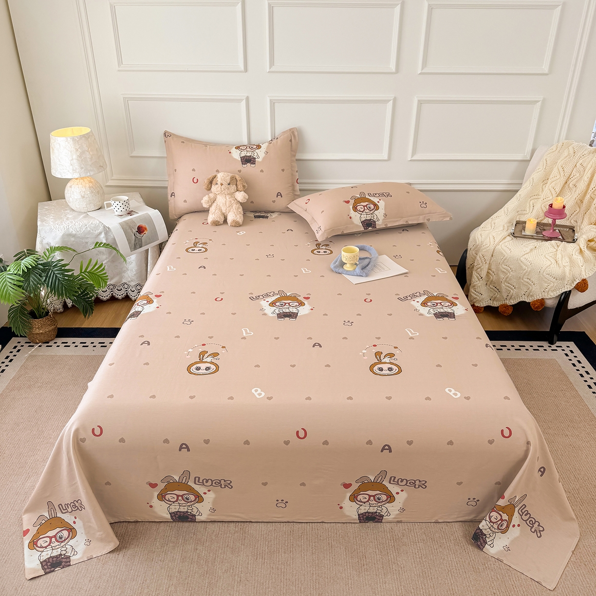 91家纺网 家纺一手货源 找家纺 （总）壹贝家纺 2026新款全棉喷气印花床单系列