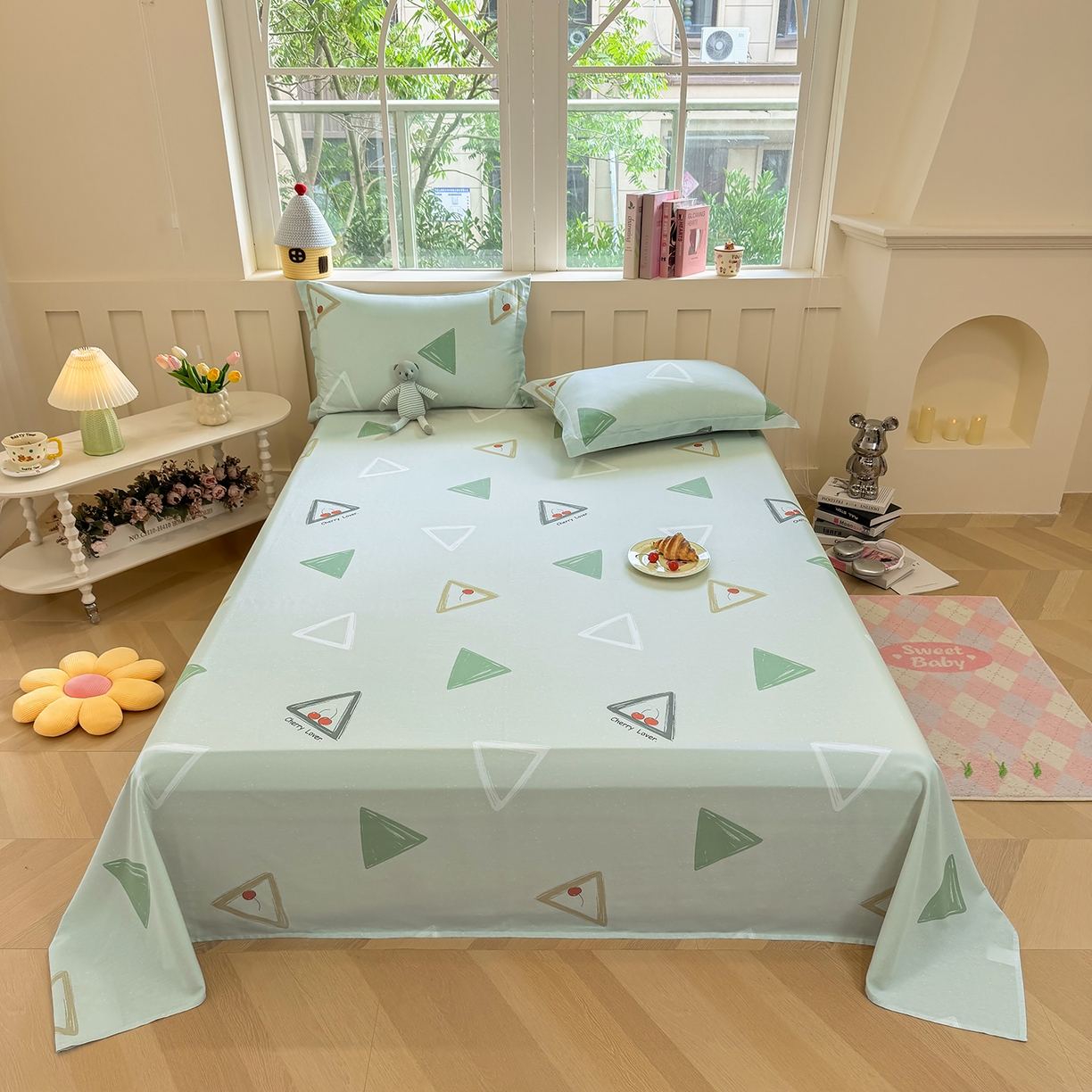 91家纺网 家纺一手货源 找家纺 （总）壹贝家纺 2026新款全棉喷气印花床单系列