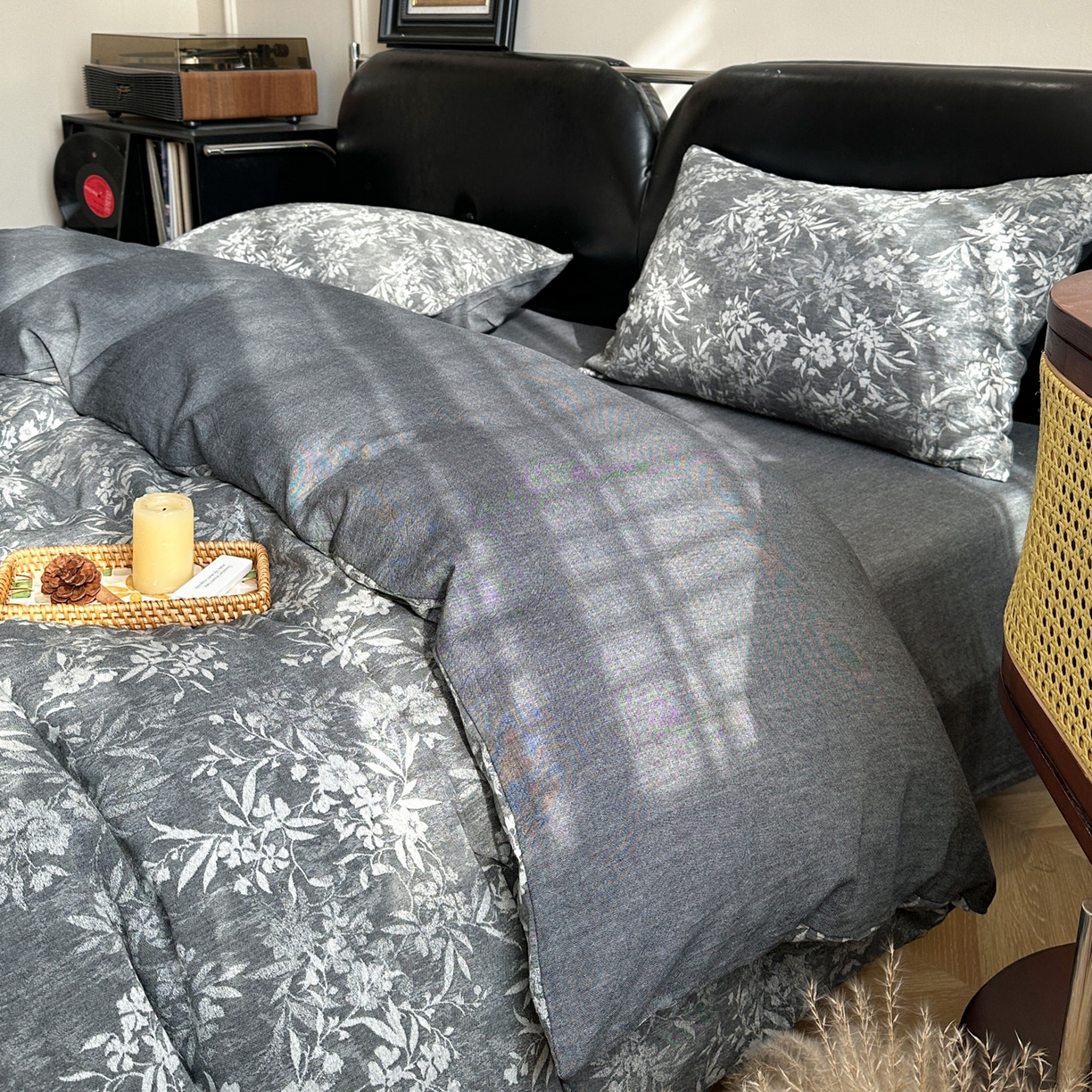 91家纺网 家纺一手货源 找家纺 （总）米菲 2026新款全棉色织提花四件套