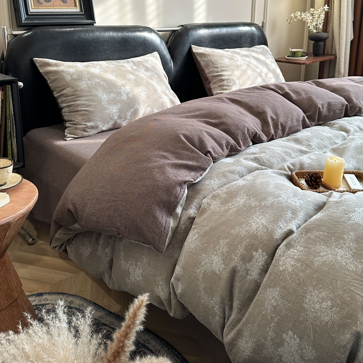 91家纺网 家纺一手货源 找家纺 （总）米菲 2026新款全棉色织提花四件套