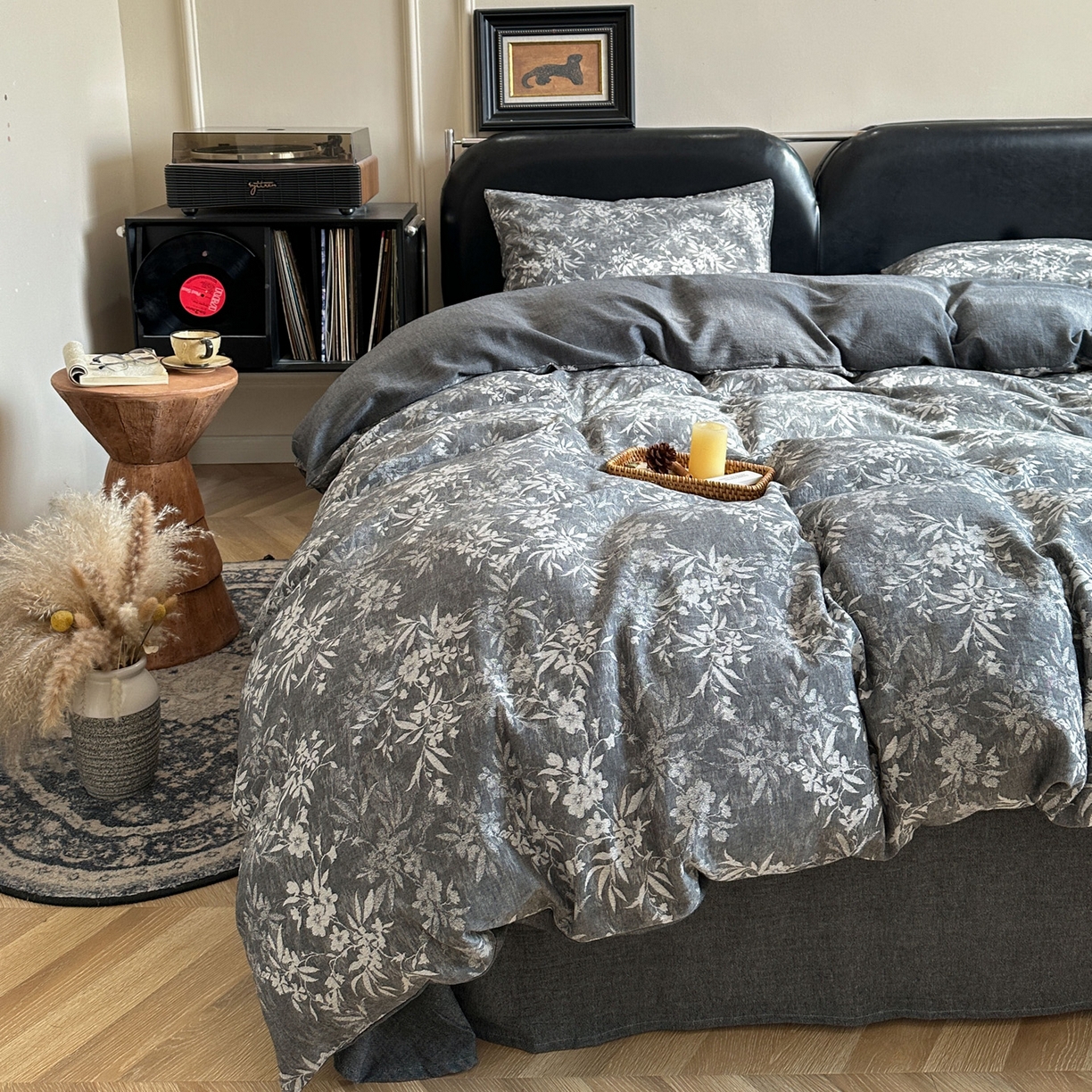 91家纺网 家纺一手货源 找家纺 米菲 2026新款全棉色织提花四件套 花絮