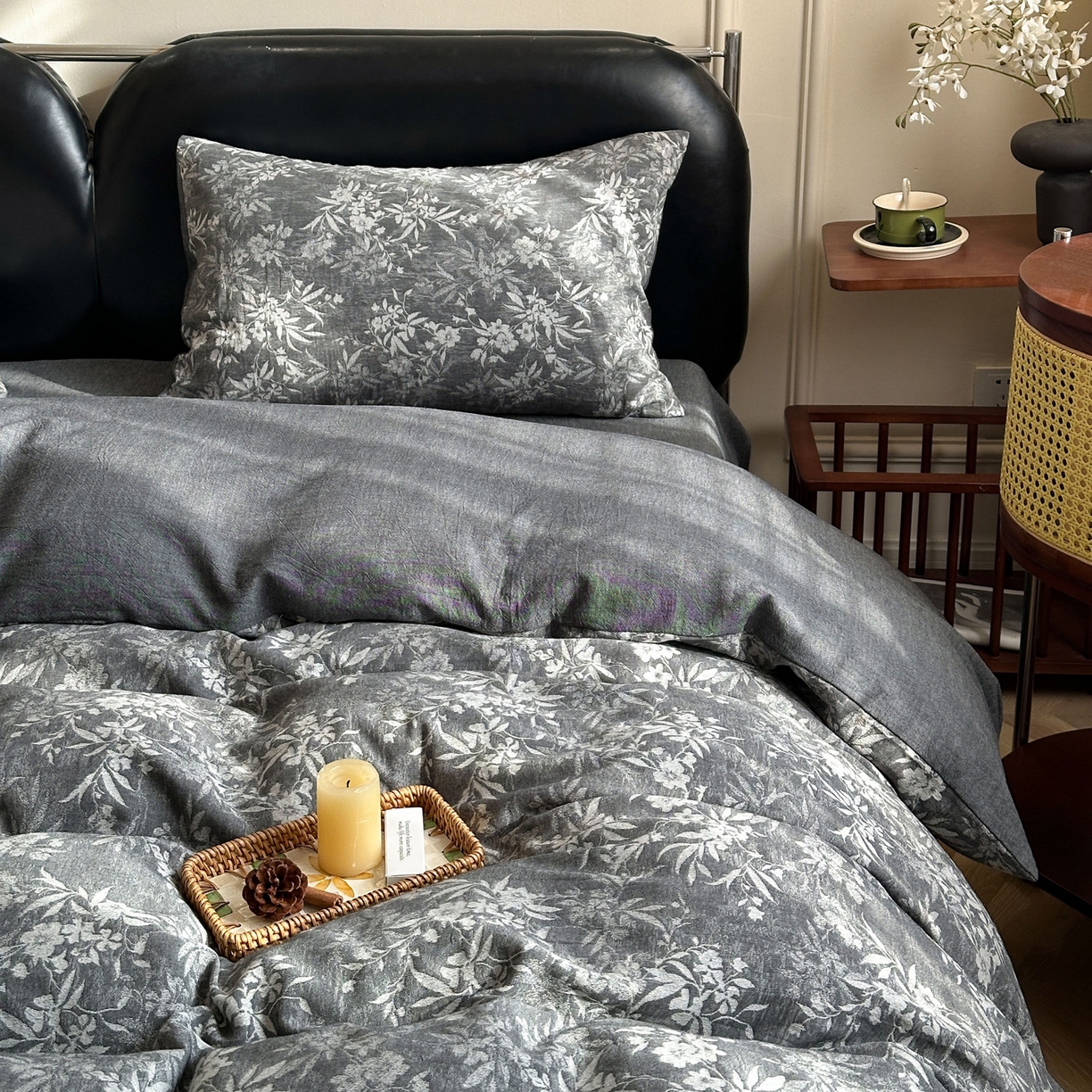 91家纺网 家纺一手货源 找家纺 米菲 2026新款全棉色织提花四件套 花絮