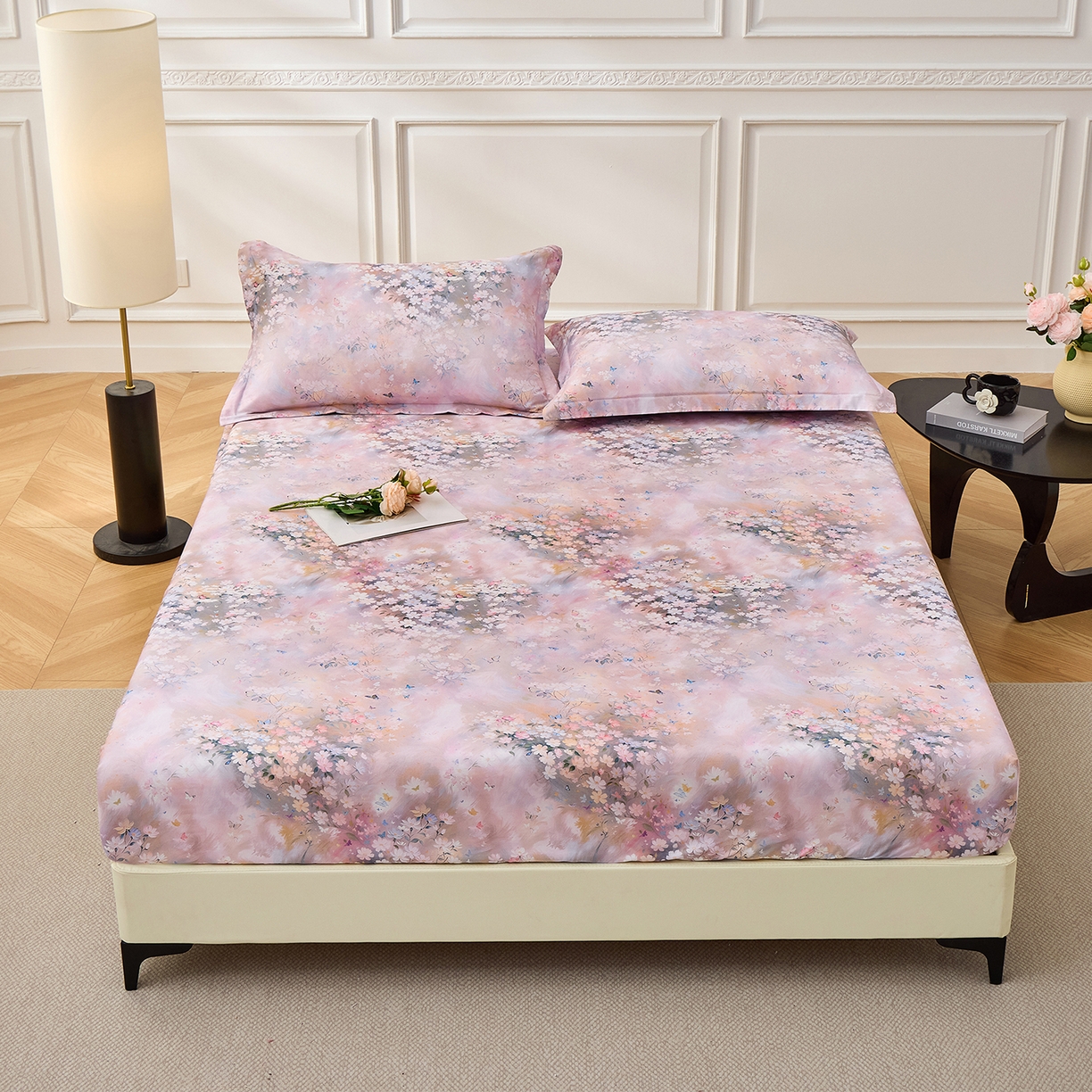 91家纺网 家纺一手货源 找家纺 （总）元元家居（元元被业） 2026新款全棉13372套件及单品【印花款】-单床笠