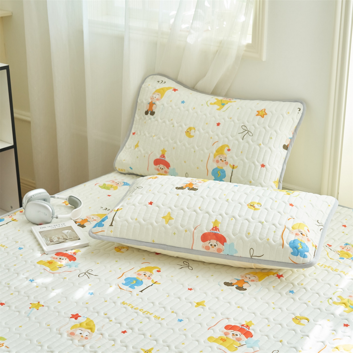 91家纺网 家纺一手货源 找家纺 恒爱家纺 2026新款A类凉感丝夏被床笠系列三件套四件套 波特米