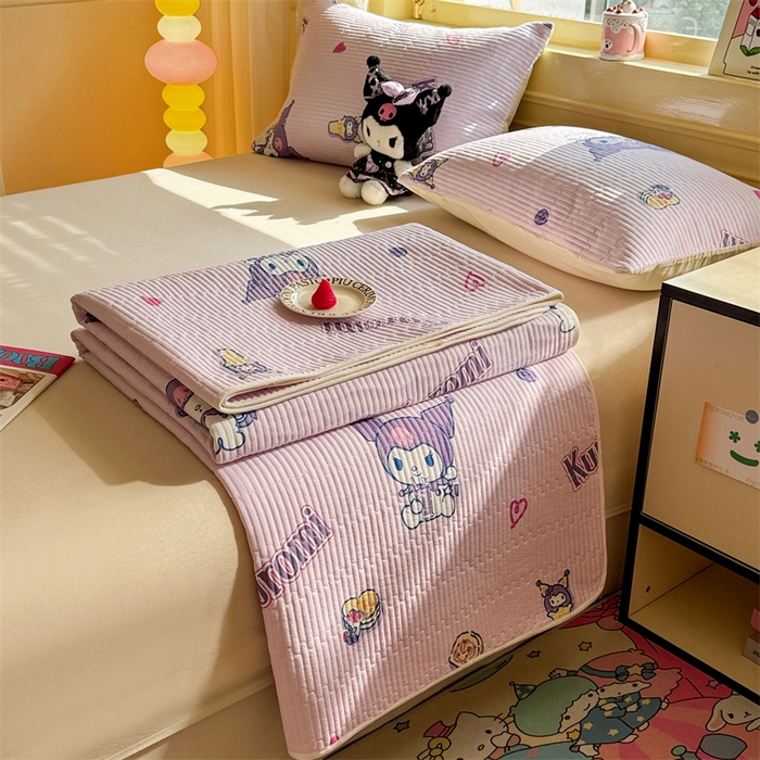 91家纺网 家纺一手货源 找家纺 （总）妮可 2026新款Sanrio三丽鸥正版授权A类全棉夹棉多功能床垫-床盖