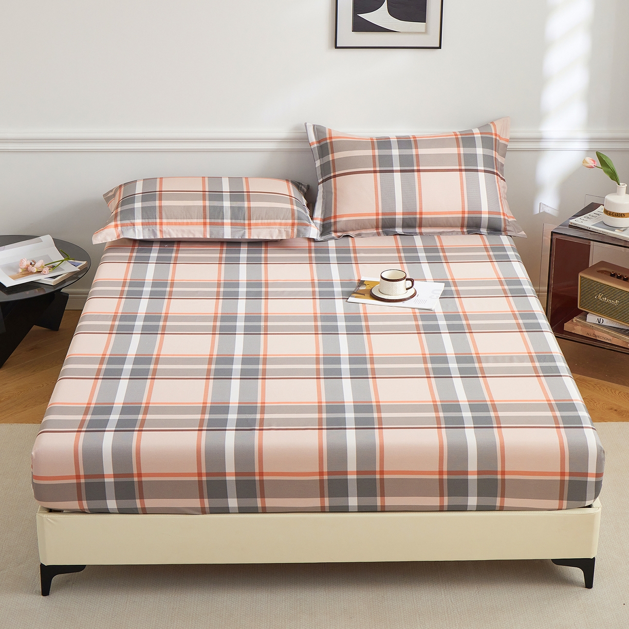 91家纺网 家纺一手货源 找家纺 （总）元元家居（元元被业） 2026新款全棉13372套件及单品【印花款】-单床笠