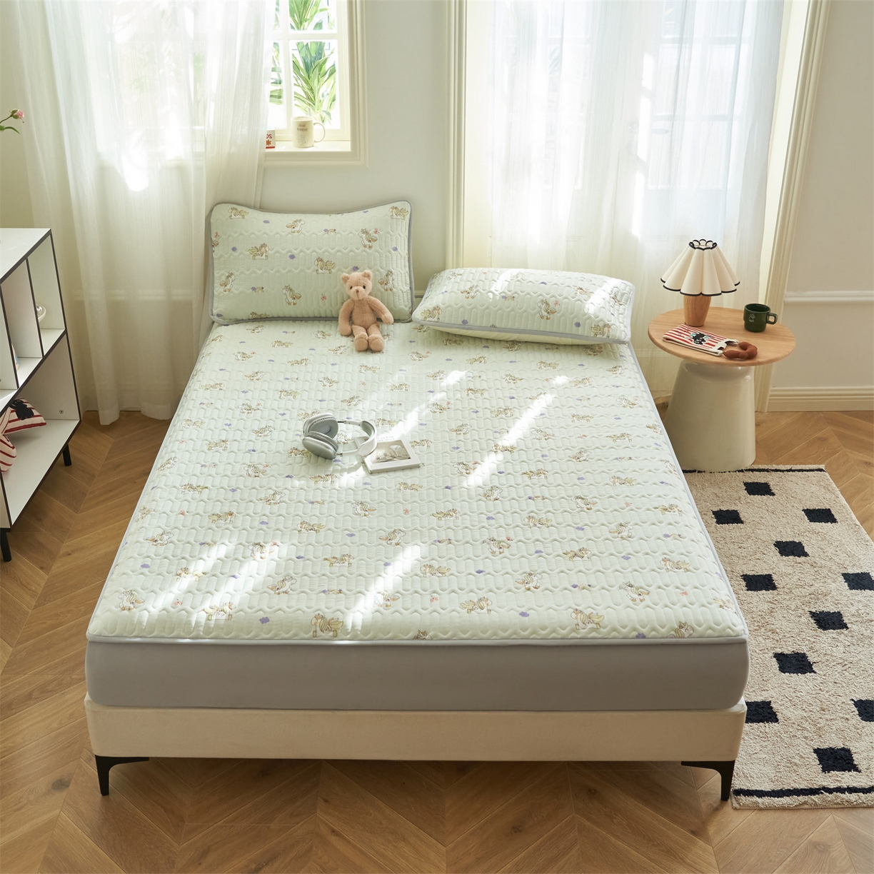 91家纺网 家纺一手货源 找家纺 恒爱家纺 2026新款A类凉感丝夏被床笠系列三件套四件套 小马宝莉