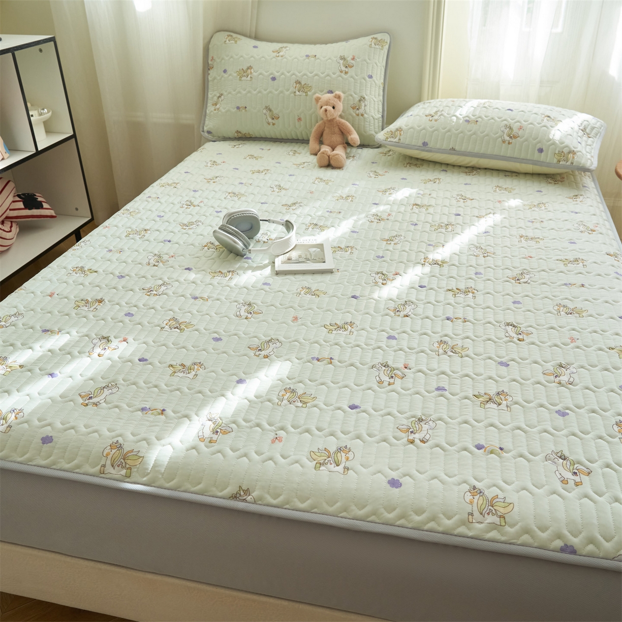 91家纺网 家纺一手货源 找家纺 恒爱家纺 2026新款A类凉感丝夏被床笠系列三件套四件套 小马宝莉