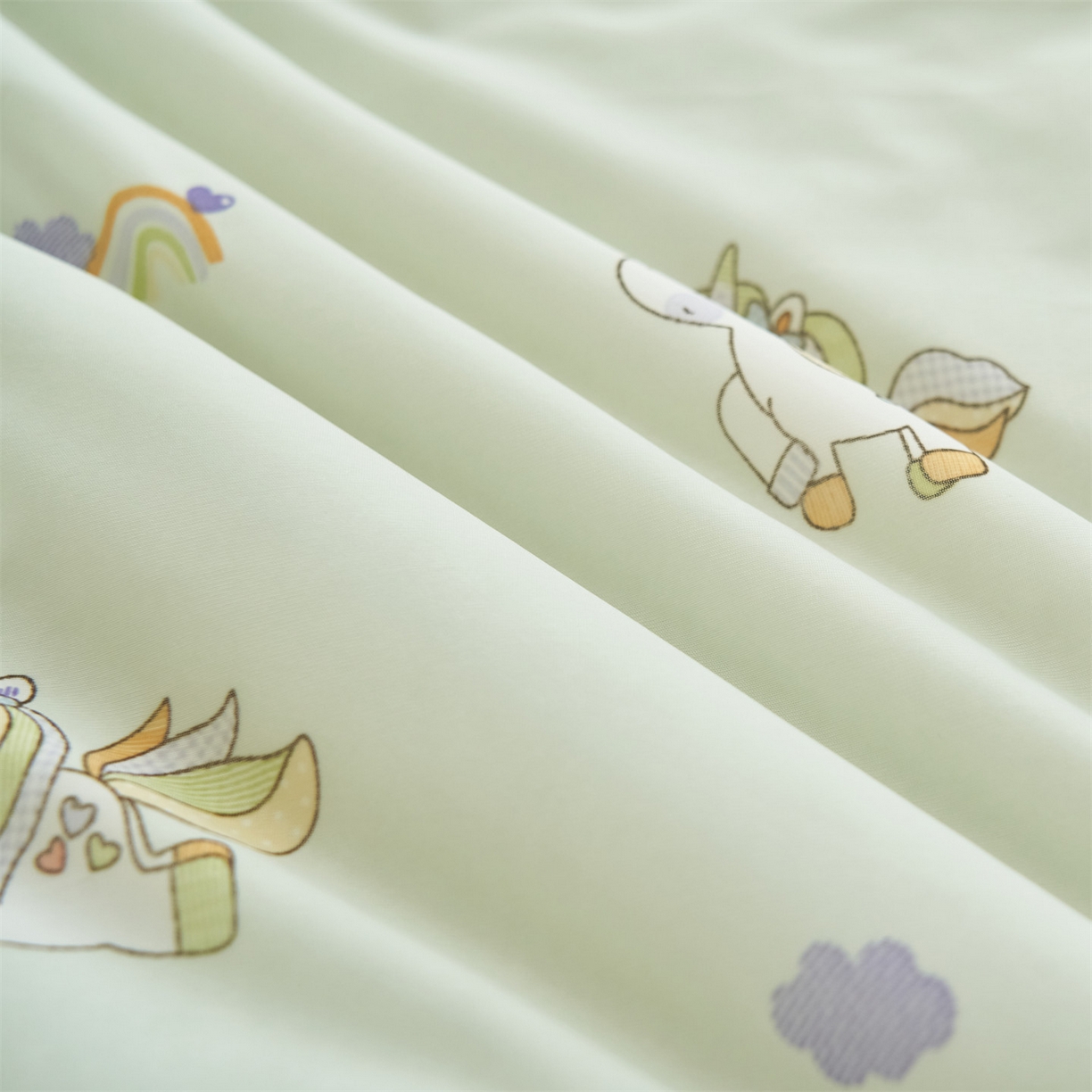 91家纺网 家纺一手货源 找家纺 恒爱家纺 2026新款A类凉感丝夏被床笠系列三件套四件套 小马宝莉