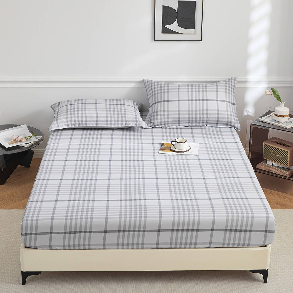 元元家居（元元被业） 2026新款全棉13372套件及单品【印花款】-单床笠 格调