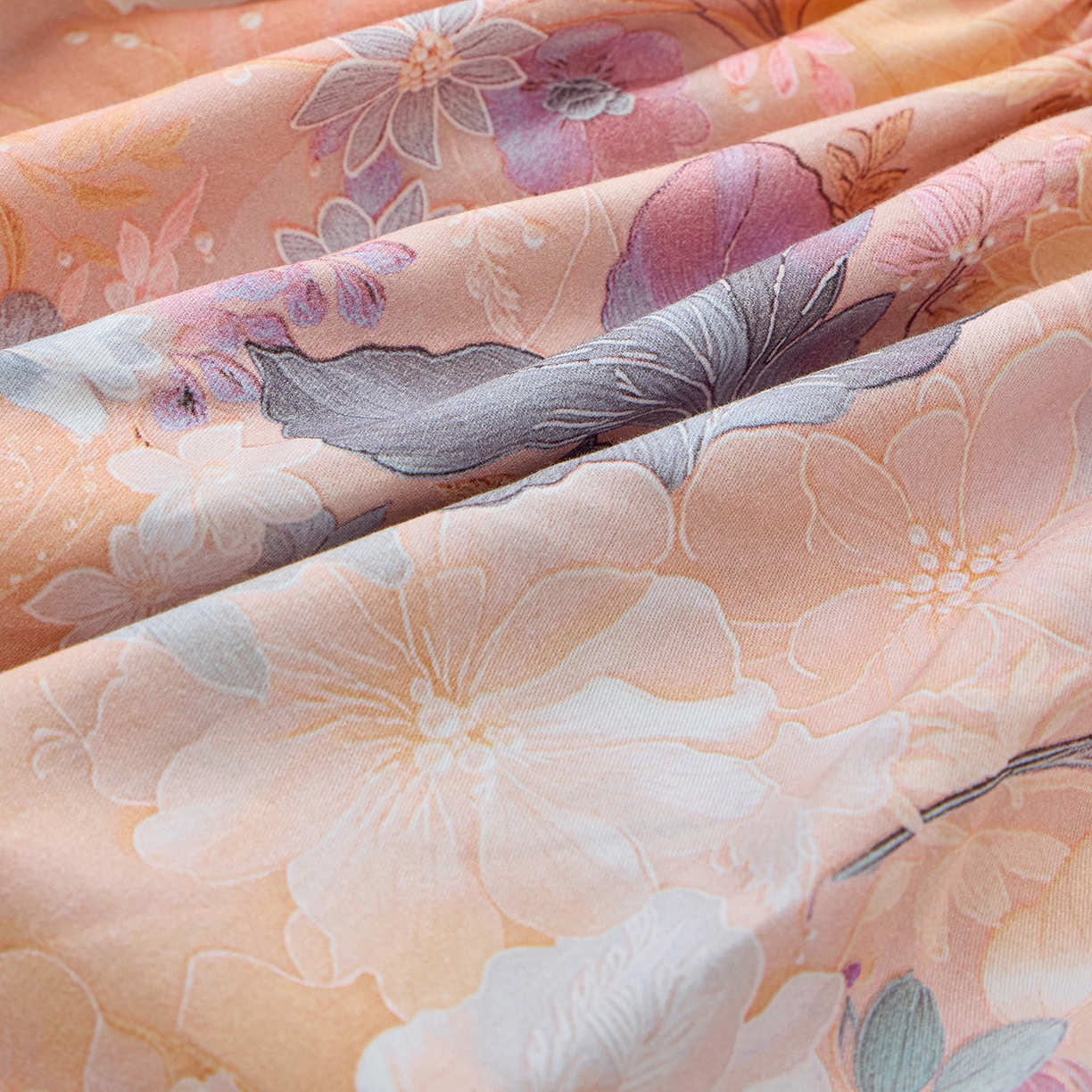 91家纺网 家纺一手货源 找家纺 元元家居（元元被业） 2026新款全棉13372套件及单品【印花款】-单床笠 惊艳