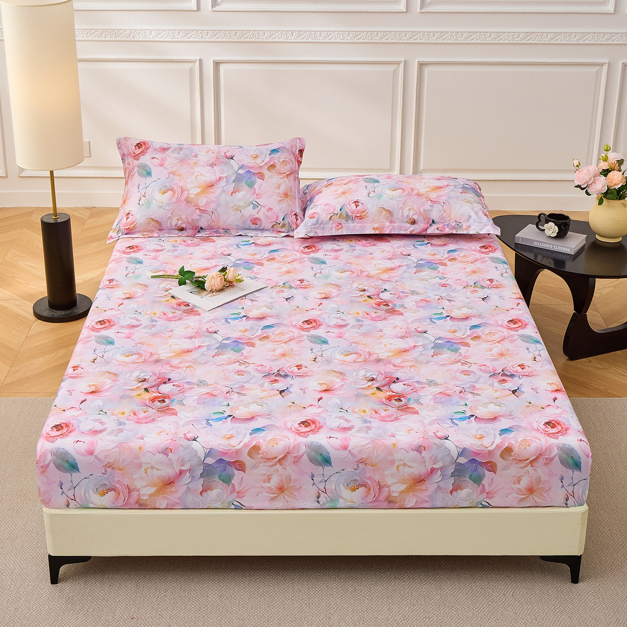 元元家居（元元被业） 2026新款全棉13372套件及单品【印花款】-单床笠 凝珠