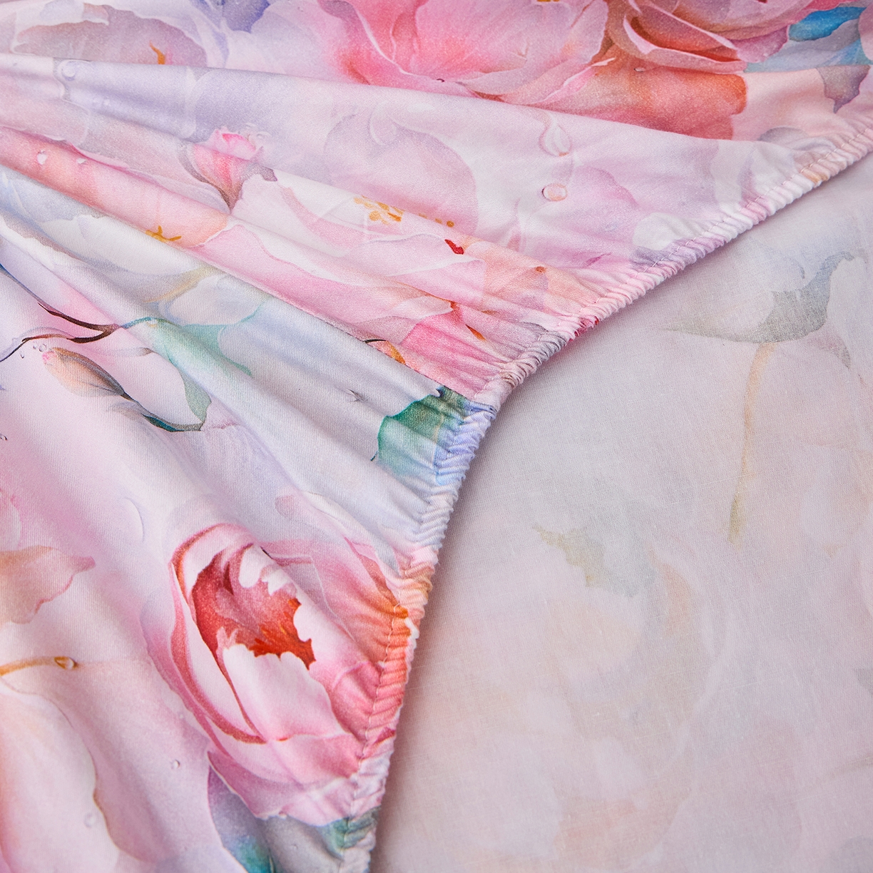 91家纺网 家纺一手货源 找家纺 元元家居（元元被业） 2026新款全棉13372套件及单品【印花款】-单床笠 凝珠