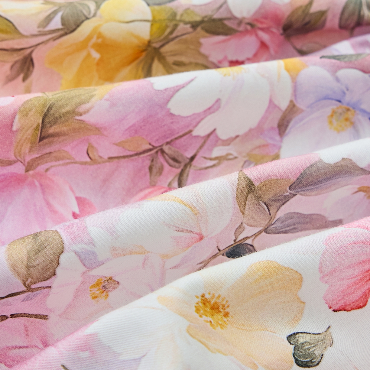 91家纺网 家纺一手货源 找家纺 元元家居（元元被业） 2026新款全棉13372套件及单品【印花款】-单床笠 闪亮