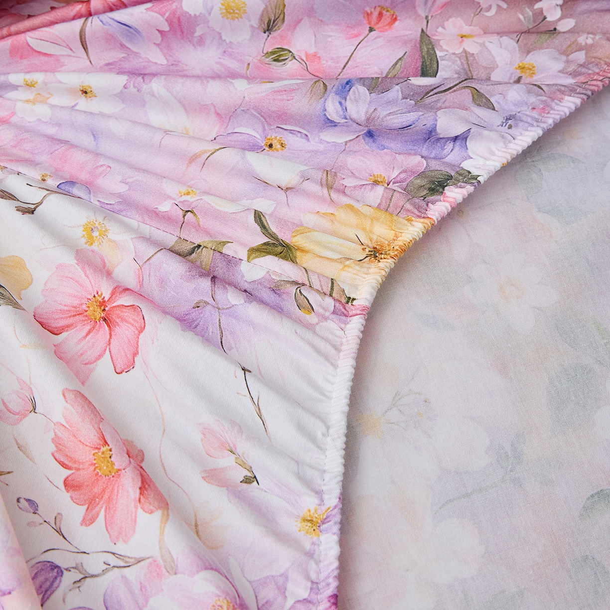 91家纺网 家纺一手货源 找家纺 元元家居（元元被业） 2026新款全棉13372套件及单品【印花款】-单床笠 闪亮