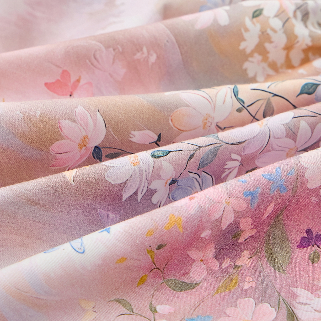 91家纺网 家纺一手货源 找家纺 元元家居（元元被业） 2026新款全棉13372套件及单品【印花款】-单床笠 时光