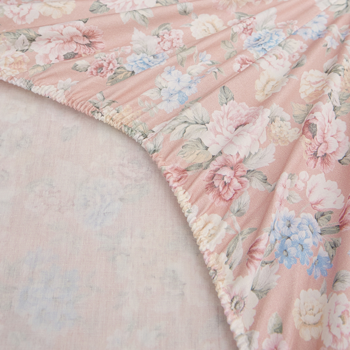 91家纺网 家纺一手货源 找家纺 元元家居（元元被业） 2026新款全棉13372套件及单品【印花款】-单床笠 朔奇