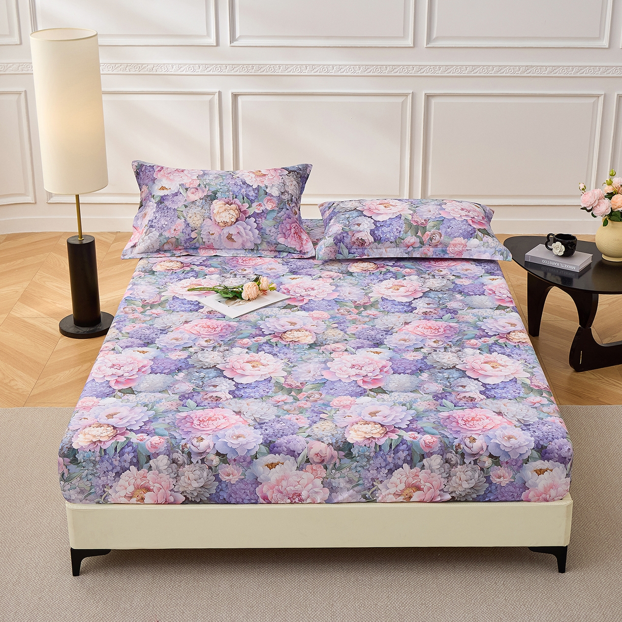 元元家居（元元被业） 2026新款全棉13372套件及单品【印花款】-单床笠 思思