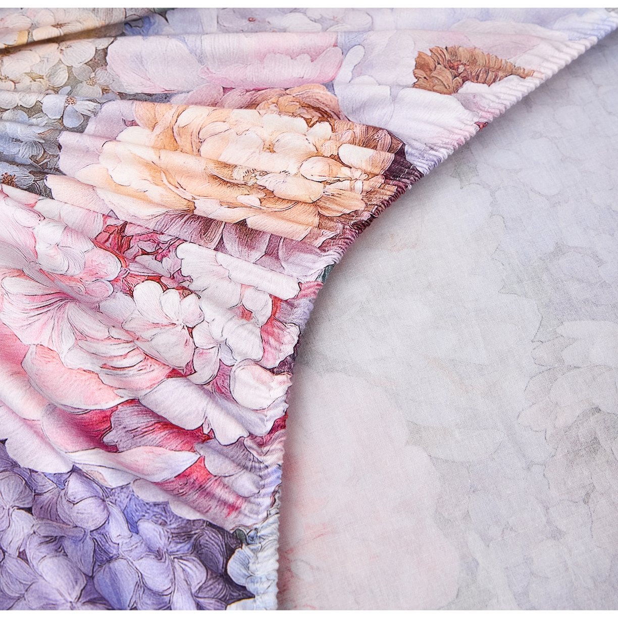 91家纺网 家纺一手货源 找家纺 元元家居（元元被业） 2026新款全棉13372套件及单品【印花款】-单床笠 思思