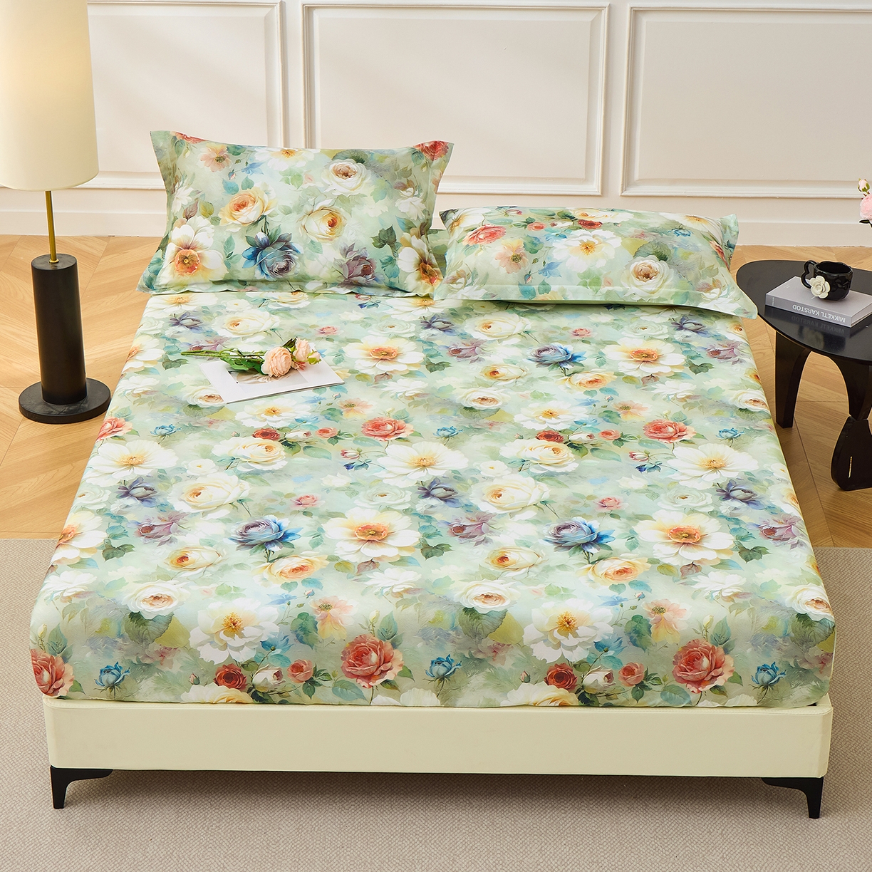 元元家居（元元被业） 2026新款全棉13372套件及单品【印花款】-单床笠 秀丽