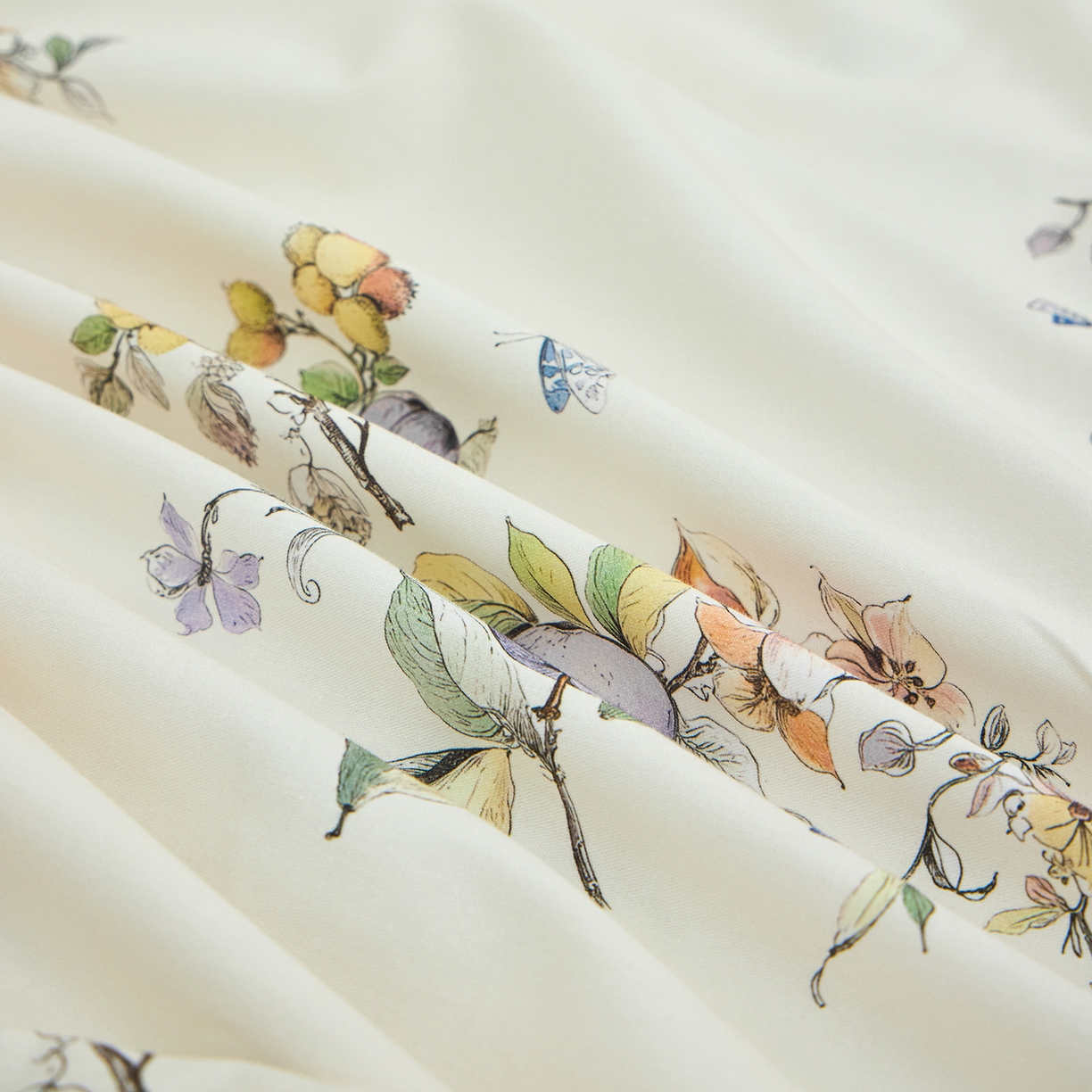 91家纺网 家纺一手货源 找家纺 元元家居（元元被业） 2026新款全棉13372套件及单品【印花款】-单床笠 知夏