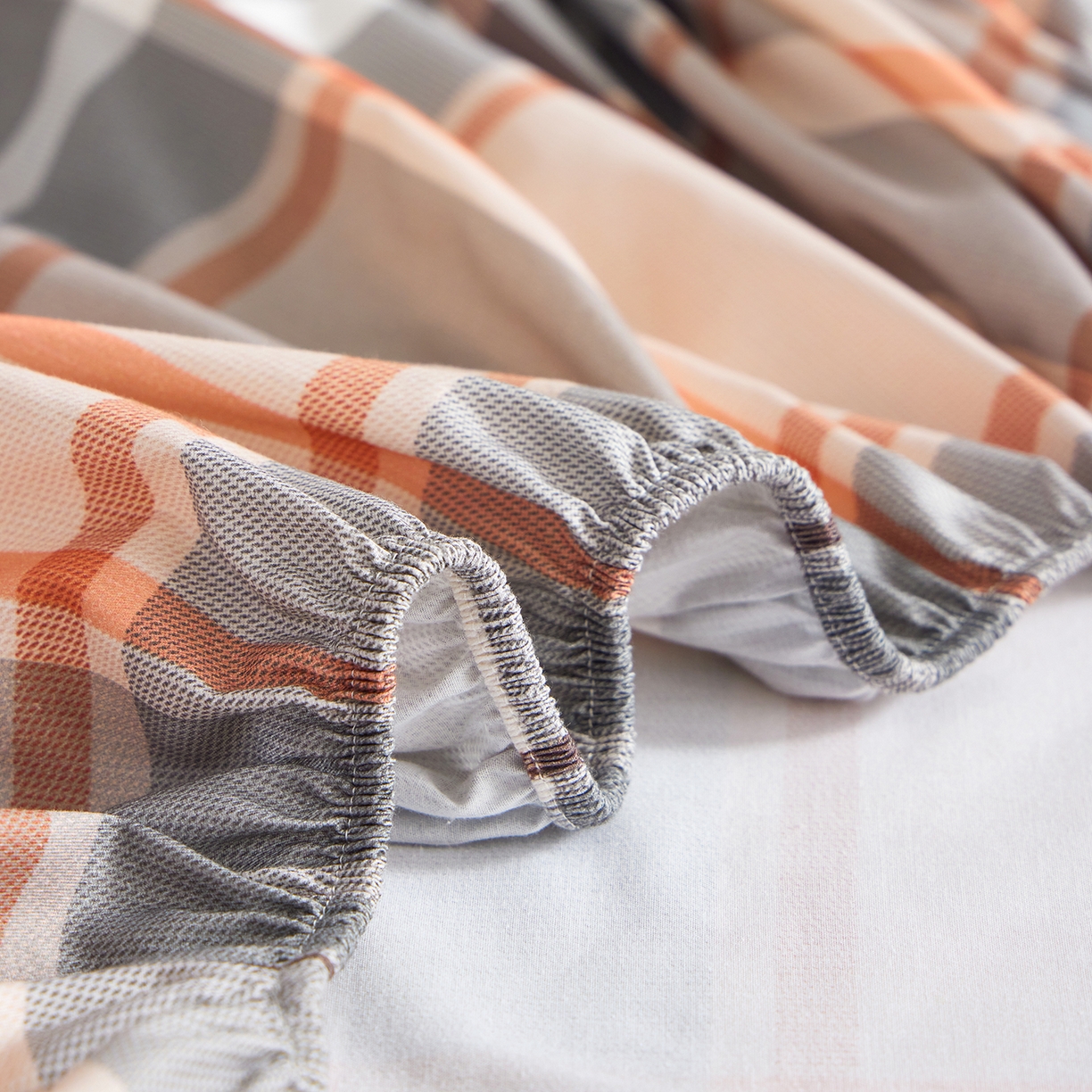 91家纺网 家纺一手货源 找家纺 元元家居（元元被业） 2026新款全棉13372套件及单品【印花款】-单床笠 自在