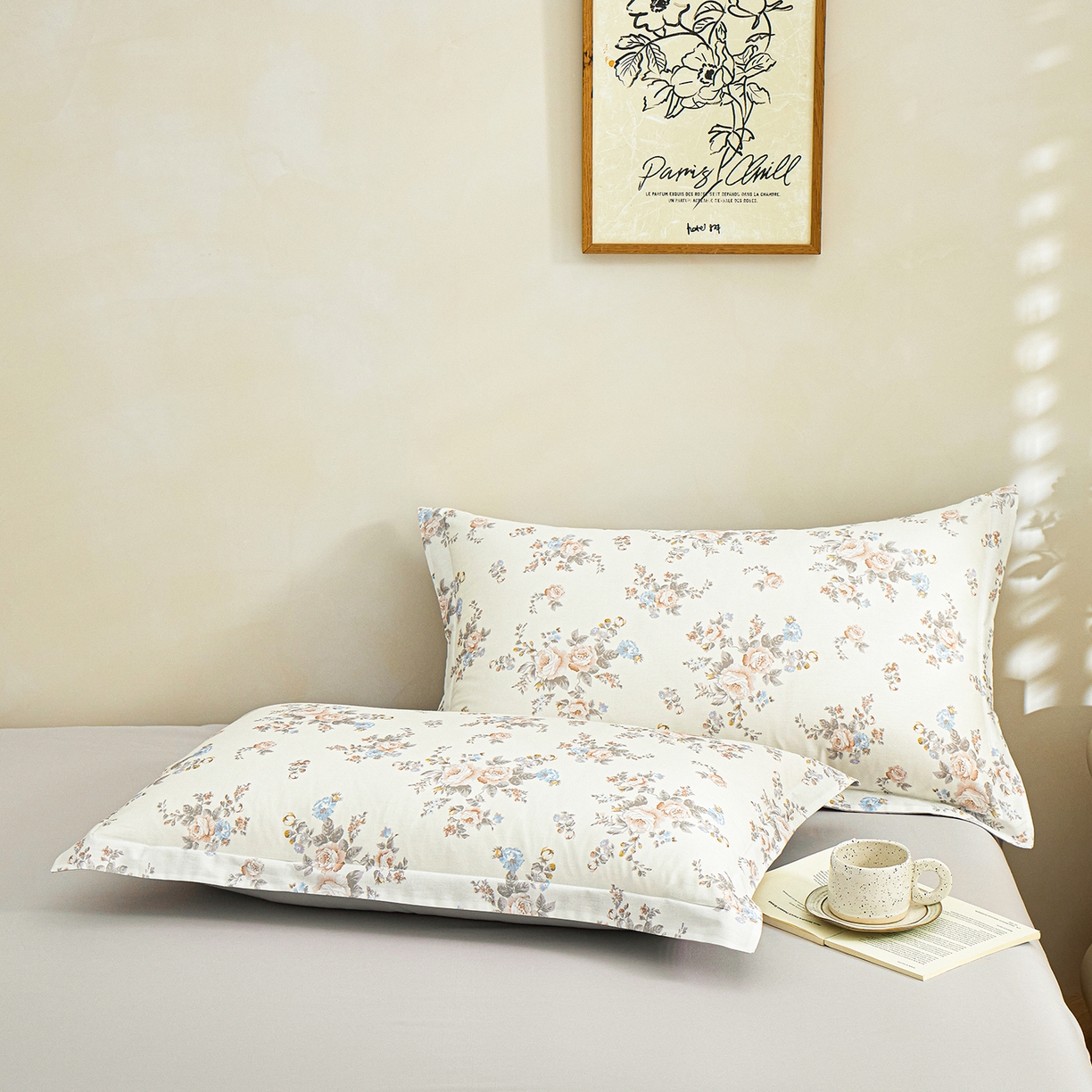 91家纺网 家纺一手货源 找家纺 （总）元元家居（元元被业） 2026新款全棉13372套件及单品【印花款】-单枕套