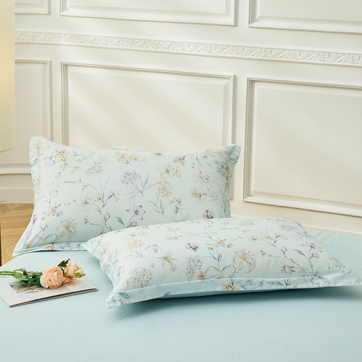 91家纺网 家纺一手货源 找家纺 （总）元元家居（元元被业） 2026新款全棉13372套件及单品【印花款】-单枕套