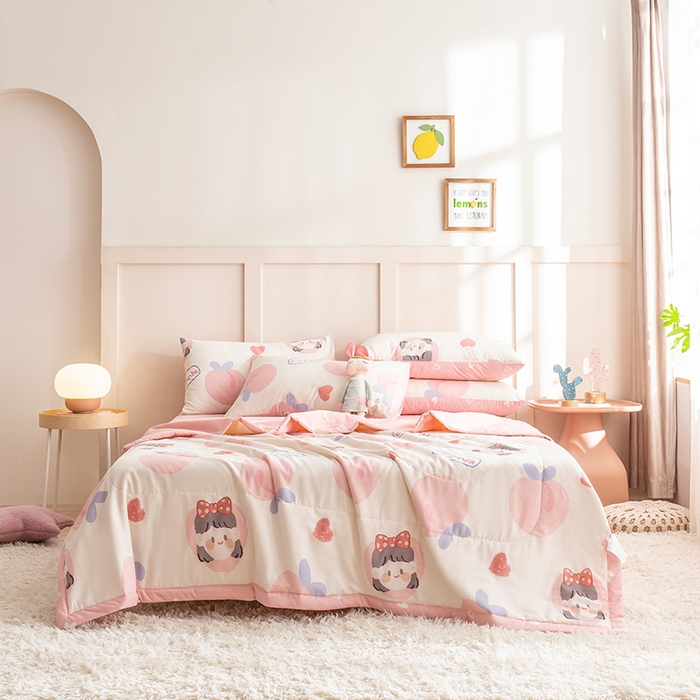 91家纺网 家纺一手货源 找家纺 （总）暖阳【同款地板价】【A类送质检】2026新款印花全棉棉花夏被纯棉空调被